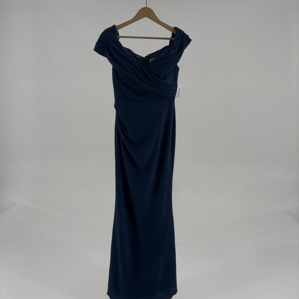 Rene Ruiz Off-Shoulder Mermaid Gown